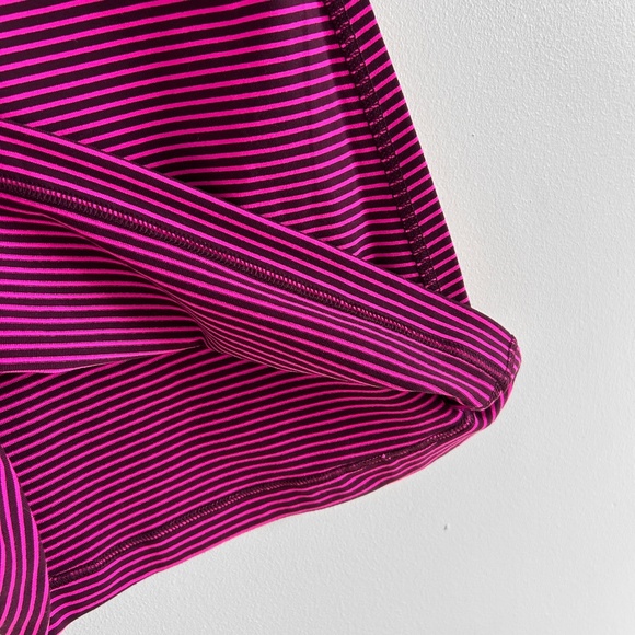 lululemon Cool Racerback Tank Top Purple Pink Stripe for Running Training Size 2 - Picture 8 of 8